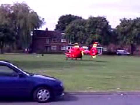 Rescue by County Midlands Air Ambulance Service (Helicopter) Shropshire/West Midlands