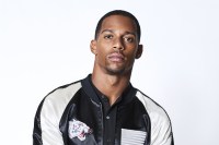 Victor Cruz models Ovadia & Sons first resort collection