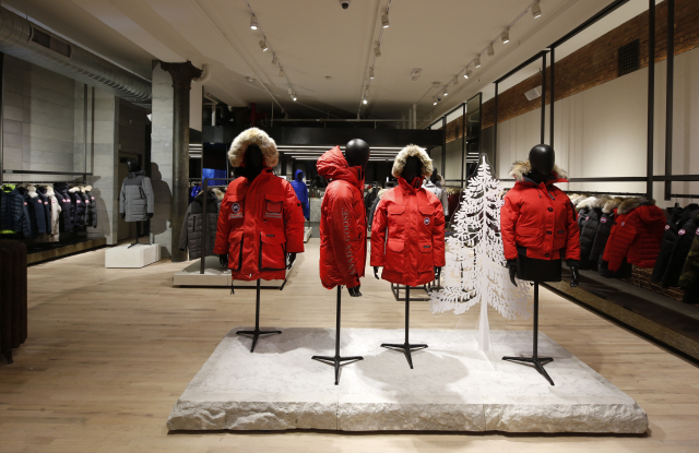 The Canada Goose store in Soho.