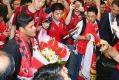 Worth weight in gold: Brazilian forward Hulk is surrounded by fans at the airport in Shanghai in June just before ...