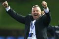 Newcastle coach Mark Jones celebrates the win over Adelaide.