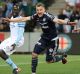 Berisha celebrates after scoring the winner.