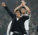 Triumphant: Chelsea's manager Antonio Conte celebrates the win.