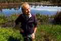 Friends of Banyule president Dennis O'Connell at Banyule Flats Reserve this week. 