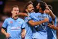 Another one: Sydney FC players celebrate.