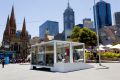 Xero's pop-up retail space in Federation Square, Melbourne. Its first tenant is fashion accessories and homewares ...