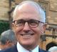 Malcolm Turnbull and his wife Lucy at the University of Sydney on Saturday where the Prime Minister reaffirmed his ...