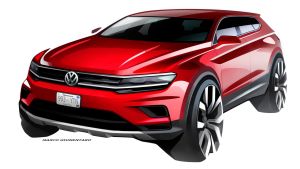 Volkswagen Tiguan Allspace design sketch