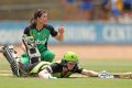 Alex Blackwell  bats during the Women's Big Bash League.