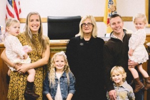 Adoption day - when a family of four became a family of six.