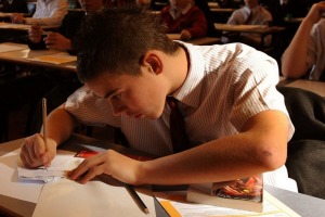 Students completing a NAPLAN test.