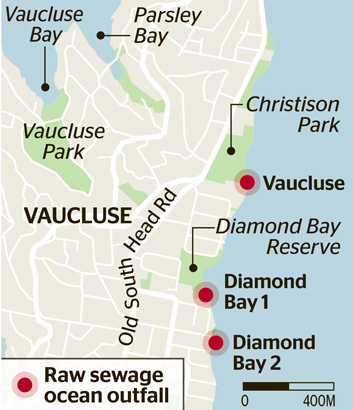 sewage outfalls map