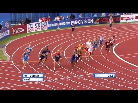 Men's 4x100m Relay Final - European Athletics Championships 2016