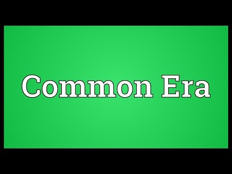 Common Era Meaning