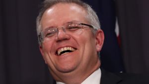 Treasurer Scott Morrison has pulled out savings from the fiscal equivalent of the back of the couch.