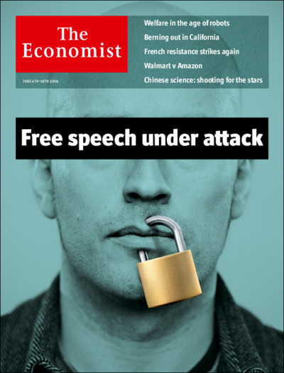 This week our cover reports on the attack on free speech. More governments are turning repressive, jihadists and criminals are using violence, and pretty much everyone has come to believe that they have a right not to be offended. Yet free speech is...