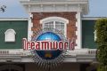 The flag at half mast above the entrance at Dreamworld on October 28, 2016.