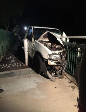 Two men walked away from this crash on Sunday night.