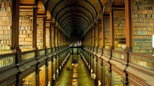 Gallery of the Old Library, Trinity College, Dublin.