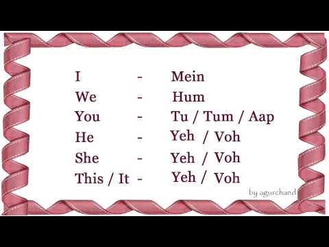 Learn Hindi through English - Simple Words