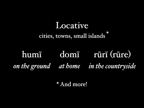 The Locative Case