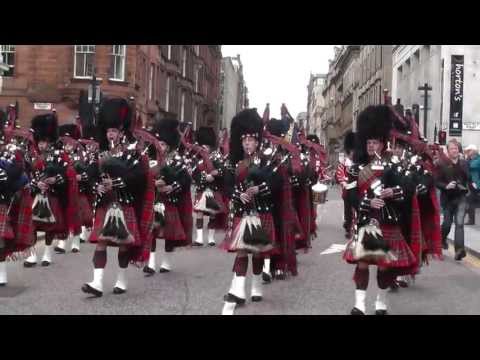 1st Battalion Scots Guards homecoming parade Glasgow 2013