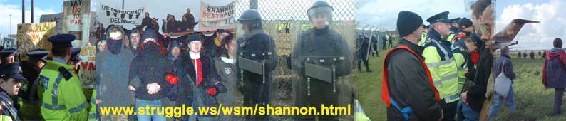 Shannon airport protests