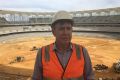 Department of Sport and Recreation director general Ron Alexander at the new Perth Stadium