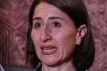  Treasurer Gladys Berejiklian announces the half-yearly budget forecast at the Four Seasons Hotel in Sydney. 