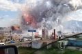 An explosion rips through the San Pablito fireworks market in Tultepec, Mexico.