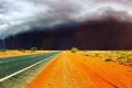 A photo of a storm rolling in near Port Hedland.