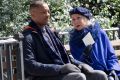 Will Smith and Helen Mirren in <i>Collateral Beauty</i>.