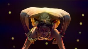 New twist: Contortionist Senayet Assefa Amara. 