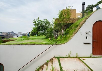 Architectural experiment: A rolling hill or a home? 