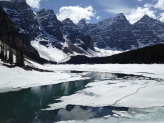 This photo of Lake Moraine in the Banff National Park, Canada was taken in June 2014. It was a picture perfect day with ...