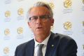 SYDNEY, AUSTRALIA - DECEMBER 20: FFA CEO David Gallop (1st R) addresses media during a press conference where they ...