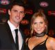 Scott Pendlebury and wife Alex on the Brownlow Medal red carpet in September.