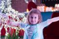 Alyssa Orr, 4, enjoys the Christmas lights in Fraser. 