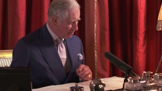 Prince Charles reads his Christmas Thought for the Day for the BBC.