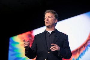 U.S. Senator Rand Paul of Kentucky speaking at the 2016 FreedomFest at Planet Hollywood in Las Vegas, Nevada