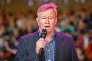 Denis Walter at rehearsals for  Carols By Candlelight.