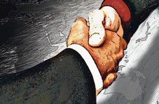 Photo illustration of an international handshake. Deal making, deals. FOR SMH BUSINESS 050416 (NO CAPTION INFORMATION ...