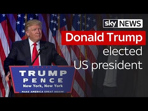 Donald Trump elected US president