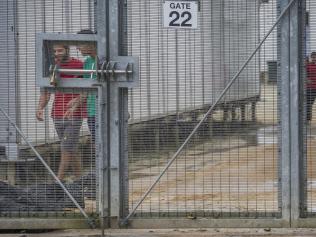 PREMIUM CONTENT - AUSTRALIAN OUT, NEWS.COM.AU OUT, PERTH NOW OUT .. MANUS ISLAND 15 MAY 2016 .. Manus Island Detention - PICS BRIAN CASSEY - story Peter Michael Detainess inside the Manus Island asylum seeker detention centre ... taken (Brian Cassey) durinhg a drive by.