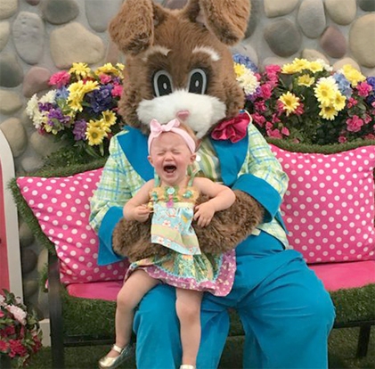 Kelly Clarkson's daughter River didn't enjoy meeting the Easter Bunny. "River loved the Easter Bunny about as much as ...