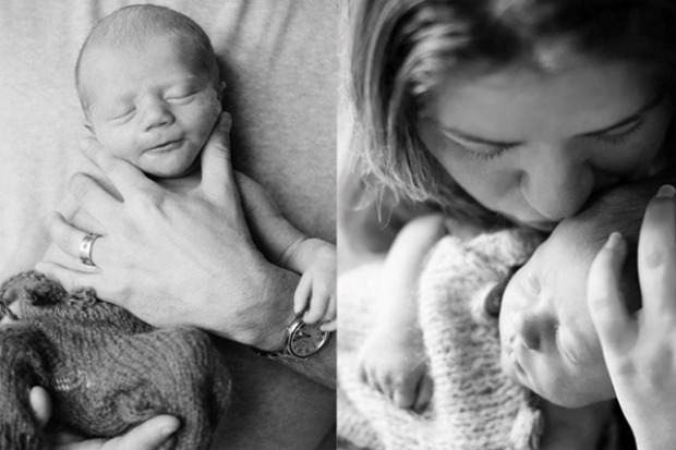 Kelly Clarkson shared the first photos of son Remington on April 23.