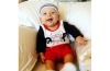 Boomer Phelps, son of Olympian swimmer Michael Phelps and his fiance Nicole Johnson, posed on August 14. "Mom these head ...