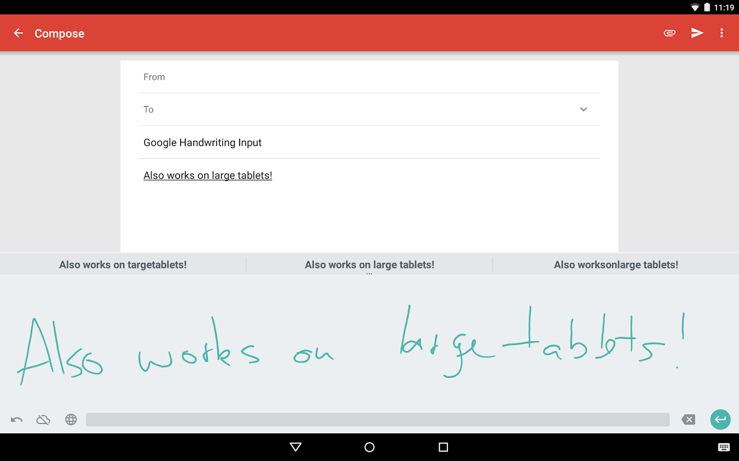    Google Handwriting Input- screenshot  