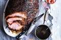 Adam Liaw's glazed Christmas ham with bush herbs.