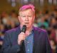 Denis Walter at rehearsals for  Carols By Candlelight.